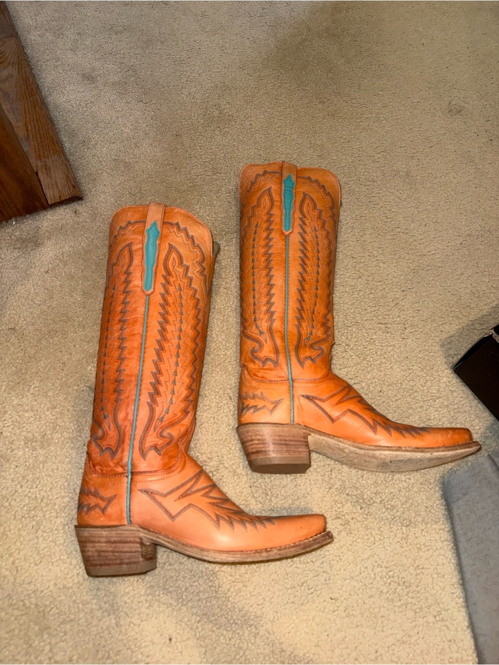 Priscilla orange colored cowgirl boot🧡🍊🎃 - Picture 2 of 12